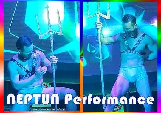 NEPTUN performance in extravagant underwear sponsored by “Sexy Guy Underwear” delights all visitors to Adam’s Apple Club in Chiang Mai