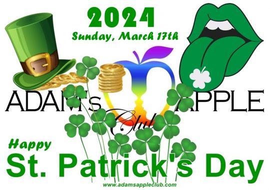 St Patricks Day 2024 … Sunday, March 17th Adams Apple Club. Celebrating St Patricks Day with his gang of leprechauns.